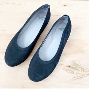 Dansko Black Suede Wedge Shoes